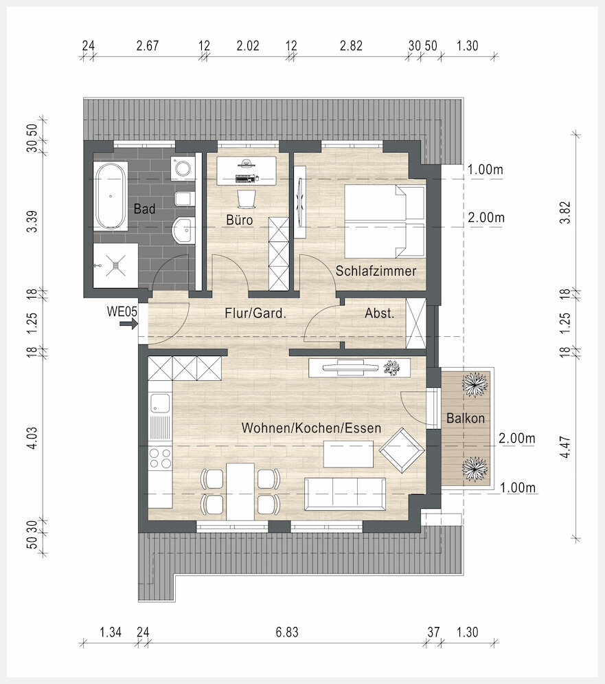 Wohnung zum Kauf 247.080 € 3 Zimmer 61,8 m²<br/>Wohnfläche Oppenrod Buseck / Oppenrod 35418