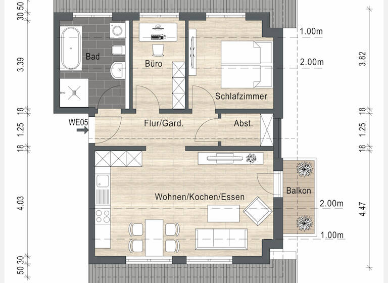 Wohnung zum Kauf 247.080 € 3 Zimmer 61,8 m²<br/>Wohnfläche Dachgeschoss<br/>Geschoss Oppenrod Buseck / Oppenrod 35418