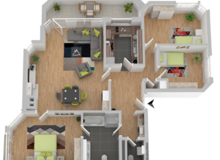 Wohnung zum Kauf 299.000 € 4 Zimmer 103 m² 1. Geschoss frei ab sofort Theaterstraße 4 Schleswig 24837