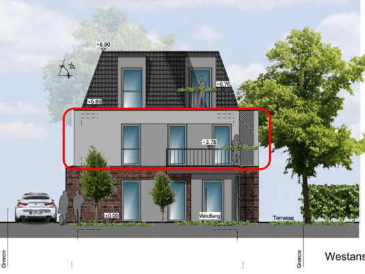 Wohnung zum Kauf - Erstbezug 252.550 € 2 Zimmer 48 m² 1. Geschoss frei ab sofort Graf-Spee-Straße 38 Donnerschwee Oldenburg 26123