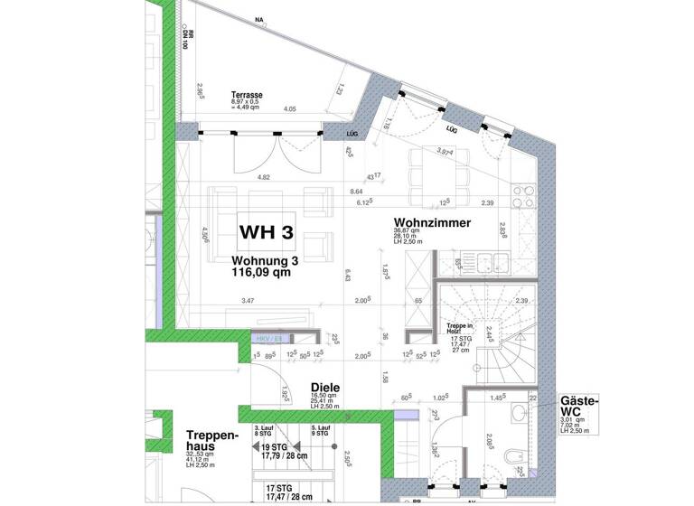 Wohnung zur Miete 1.150 € 3 Zimmer 116 m²<br/>Wohnfläche Sirzenich Trierweiler 54311