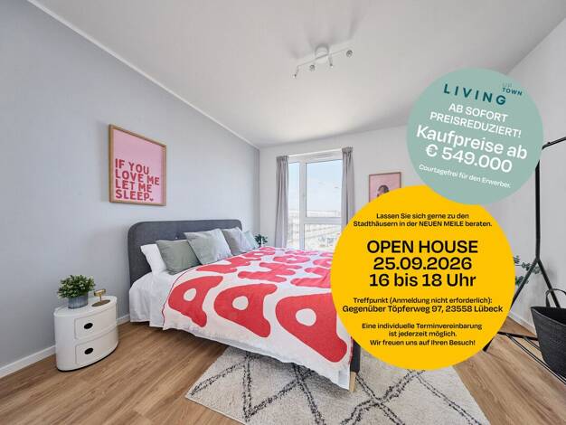 Stadthaus zum Kauf - Erstbezug provisionsfrei 589.000 € 5 Zimmer 128,9 m² 128,9 m² Grundstück St. Lorenz Süd St. Lorenz-Süd 23558