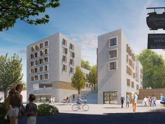 Wohnung zur Miete - Erstbezug 855 € 2 Zimmer 57 m² 6. Geschoss frei ab 01.03.2026 Stöckachplatz 1 A Ost Stuttgart 70190