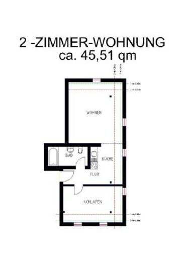 Wohnung zur Miete 225 € 2 Zimmer 45,5 m² 3. Geschoss frei ab sofort Löbauer Straße Nadelwitz Bautzen 02625