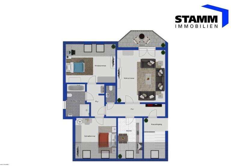 Wohnung zur Miete 468 € 3 Zimmer 78 m² 3. Geschoss Hemer 58675