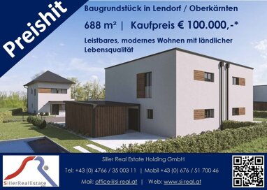 Grundstück zum Kauf 100.000 € 688 m² Grundstück Lendorf 9811