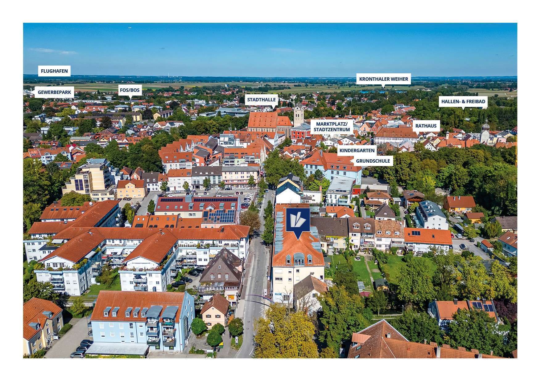 Wohnung zum Kauf provisionsfrei 599.900 € 3 Zimmer 72,1 m²<br/>Wohnfläche 2.<br/>Geschoss Erding Erding 85435