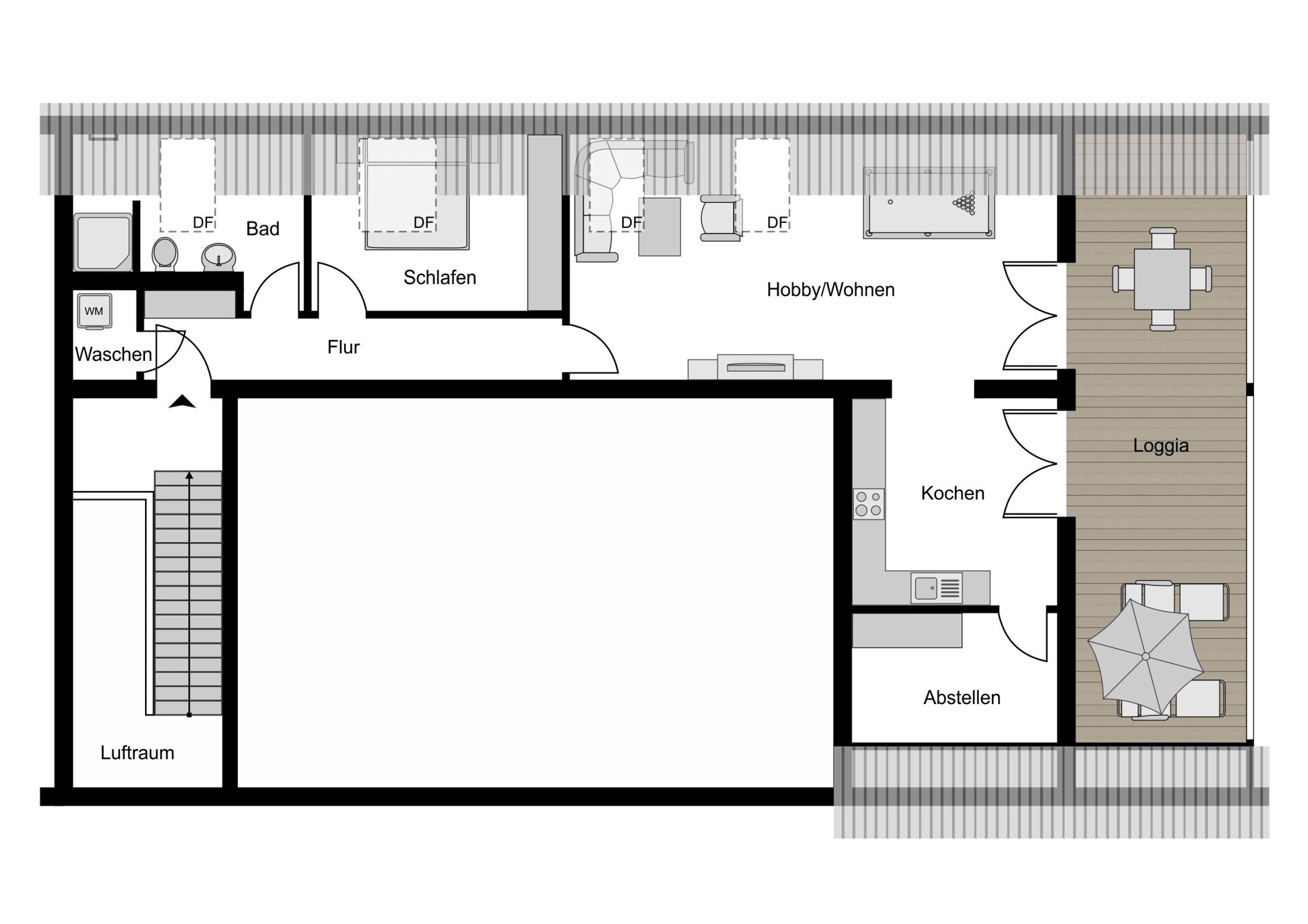 Wohnung zur Miete 1.670 € 2,5 Zimmer 103 m²<br/>Wohnfläche 1.<br/>Geschoss Stiepel Bochum / Stiepel 44797