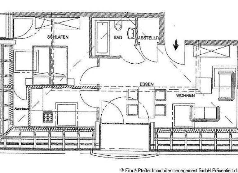 Wohnung zur Miete 495 € 2 Zimmer 53 m² Hauffstraße 3,5 Herrenkrug Magdeburg 39114