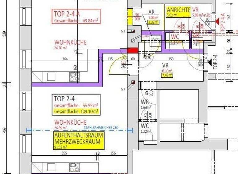 Wohnung zum Kauf 500.000 € 2 Zimmer 106 m² EG Wien,Josefstadt 1080