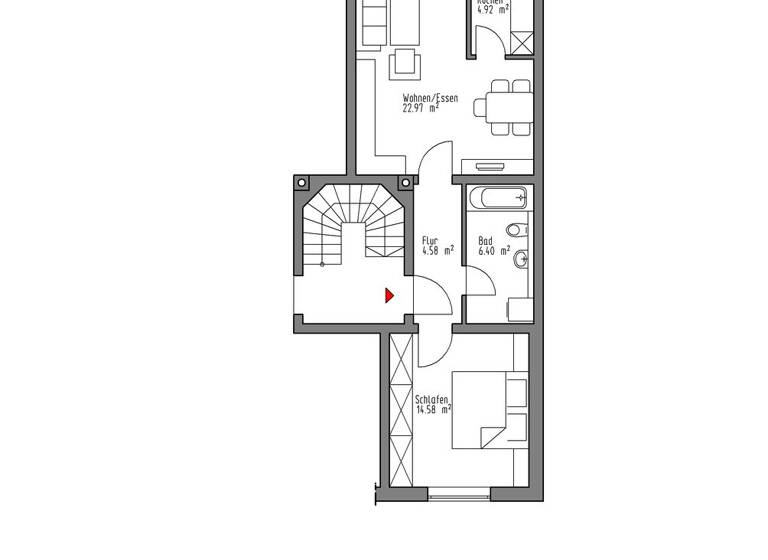 Wohnung zur Miete 540 € 2 Zimmer 54,8 m² 3. Geschoss Zeppelinstraße 33 Dingolfing 84130