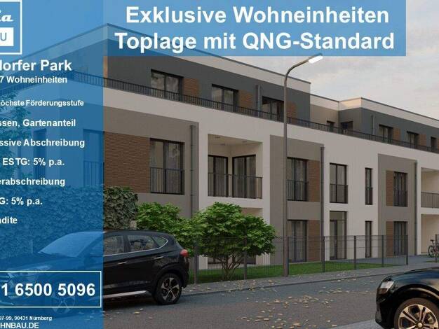 Wohnung zum Kauf - Neubau provisionsfrei 393.987 € 2 Zimmer 65 m² EG Reichelsdorfer Hauptstraße 97-99 Reichelsdorf Nürnberg / Reichelsdorf 90453
