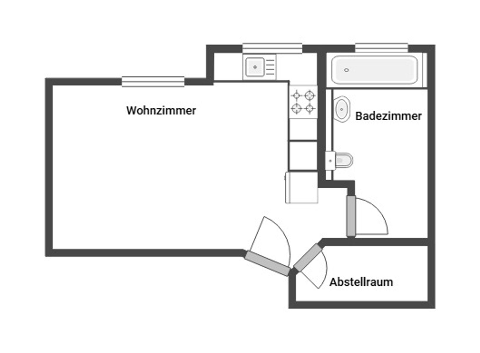 Immobilie zum Kauf als Kapitalanlage geeignet 169.000 € 1 Zimmer 45 m²<br/>Fläche Rommelsbach Reutlingen 72768