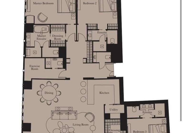 Wohnung zum Kauf 4 Zimmer 319 m² Dubai 00000