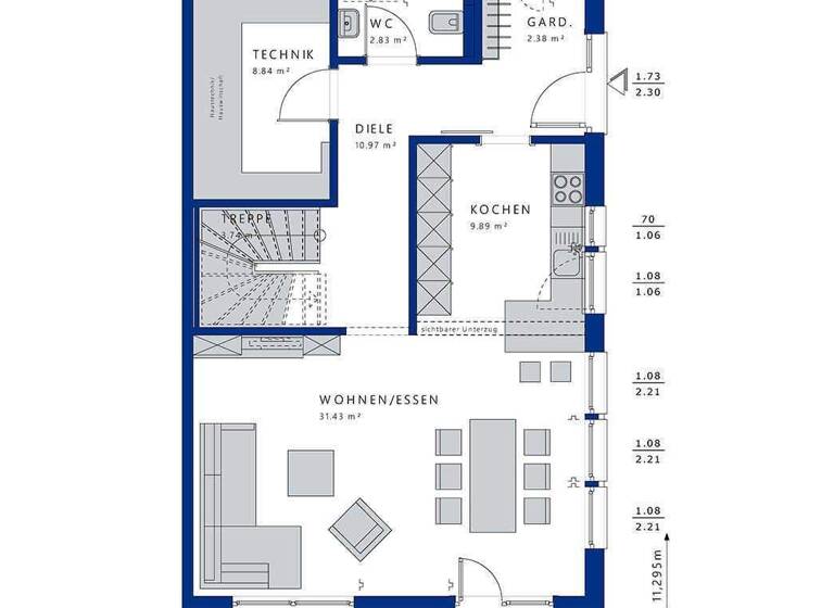 Doppelhaushälfte zum Kauf 509.817 € 5 Zimmer 140 m² 385 m² Grundstück Mosbach Schaafheim 64850