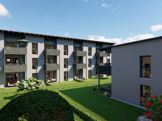 Wohnung zum Kauf - Erstbezug 341.900 € 3 Zimmer 74 m² EG Landau Landau an der Isar 94405