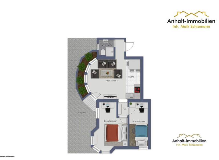 Wohnung zum Kauf 73.500 € 3 Zimmer 74,2 m² EG Griesheimstraße 7/9 Bitterfeld 06749