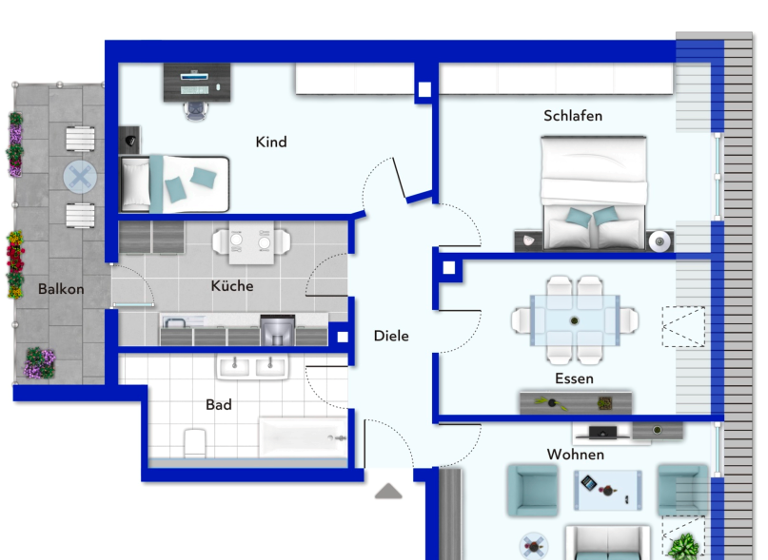 Wohnung zum Kauf 93.786 € 4 Zimmer 85 m² 4. Geschoss frei ab sofort Lutherviertel Chemnitz 09126