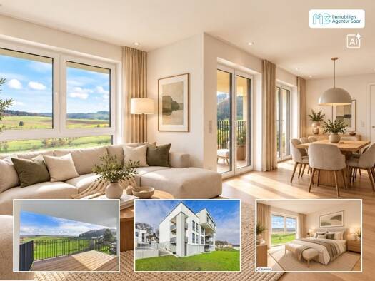 Wohnung zum Kauf - Erstbezug provisionsfrei 299.000 € 2 Zimmer 88,3 m² Kelsen Merzkirchen 54439