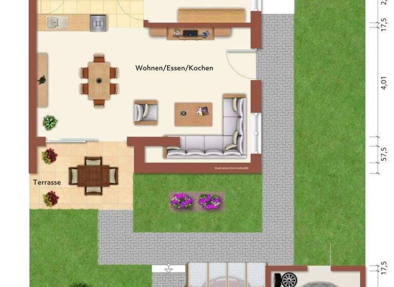 Doppelhaushälfte zum Kauf 493.000 € 5 Zimmer 158 m² 420 m² Grundstück Bruck Eggenfelden 84307