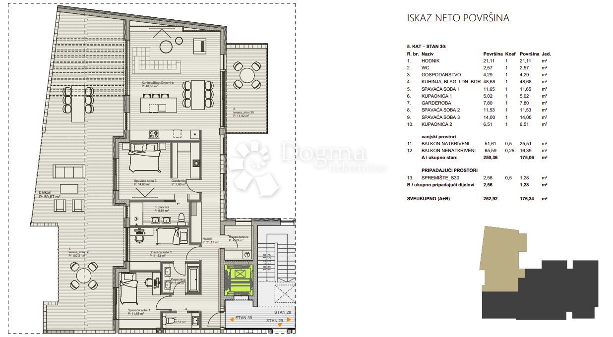 Wohnung zum Kauf 624.822 € 4 Zimmer 189 m²<br/>Wohnfläche 5.<br/>Geschoss Varazdin 42000