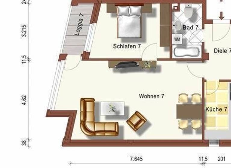 Wohnung zum Kauf als Kapitalanlage geeignet 210.000 € 2 Zimmer 71 m² Bahnhofstrasse 13 Buxtehude 21614