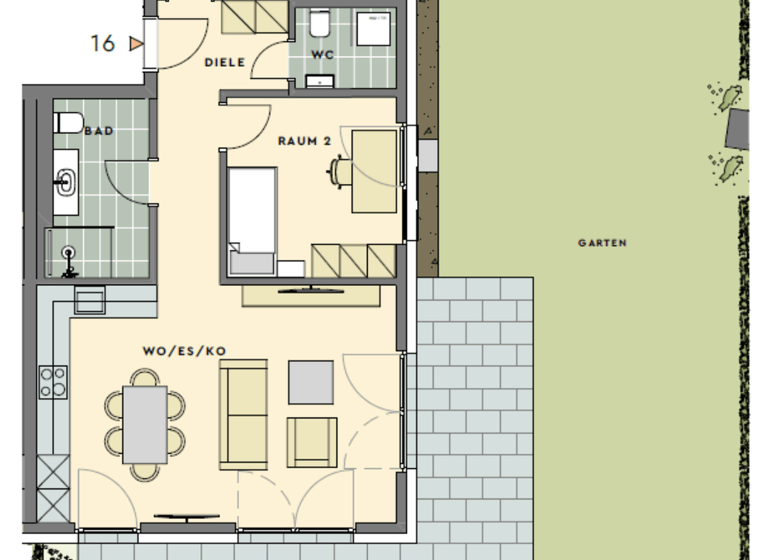 Wohnung zur Miete - Erstbezug 940 € 3 Zimmer 77 m² 4 Geschosse frei ab 01.05.2026 Parkstraße 10 Bad Schwalbach 65307