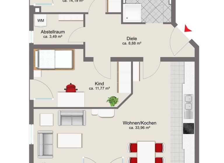 Wohnung zum Kauf provisionsfrei 259.000 € 3 Zimmer 85,2 m² Nammering Fürstenstein 94538