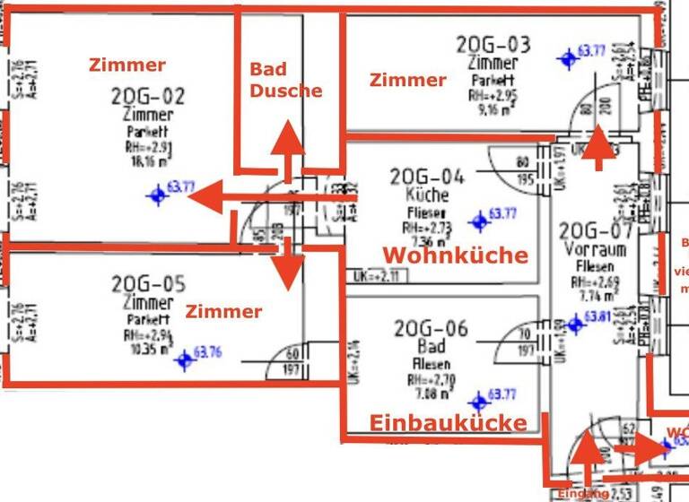 Wohnung zum Kauf 290.000 € 4 Zimmer 59,9 m² 2. Geschoss Wien 1160