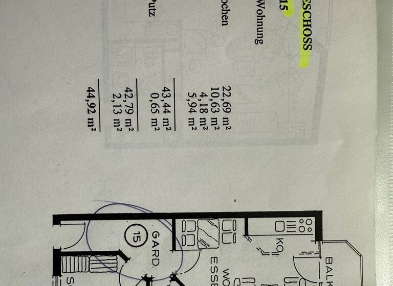 Wohnung zum Kauf provisionsfrei 160.000 € 2 Zimmer 45 m² Geschoss 1/3 Zelglestraße 2 Singen Singen (Hohentwiel) 78224