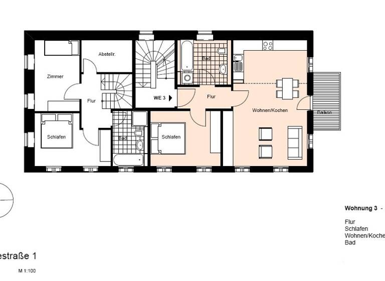 Wohnung zum Kauf 159.900 € 2 Zimmer 59 m² 1. Geschoss frei ab sofort Leßkestraße 1 Naußlitz Dresden 01169