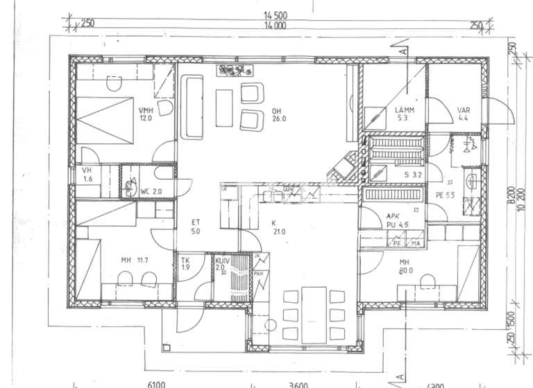Einfamilienhaus zum Kauf 90.000 € 4 Zimmer 130 m² 6.240 m² Grundstück Marjamiehentie 11 Tervola 95300
