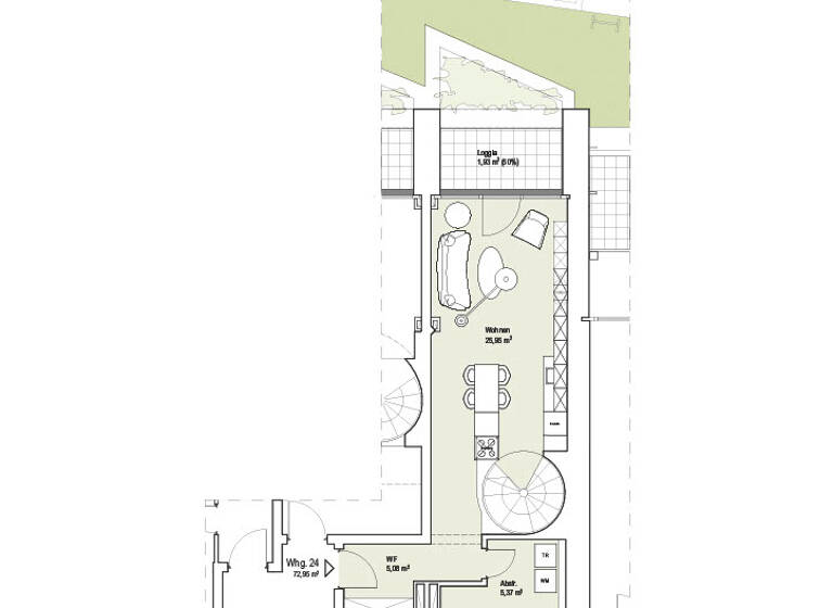 Maisonette zum Kauf 389.000 € 2 Zimmer 72 m²<br/>Wohnfläche EG<br/>Geschoss Kumpfmühl - West Regensburg 93051