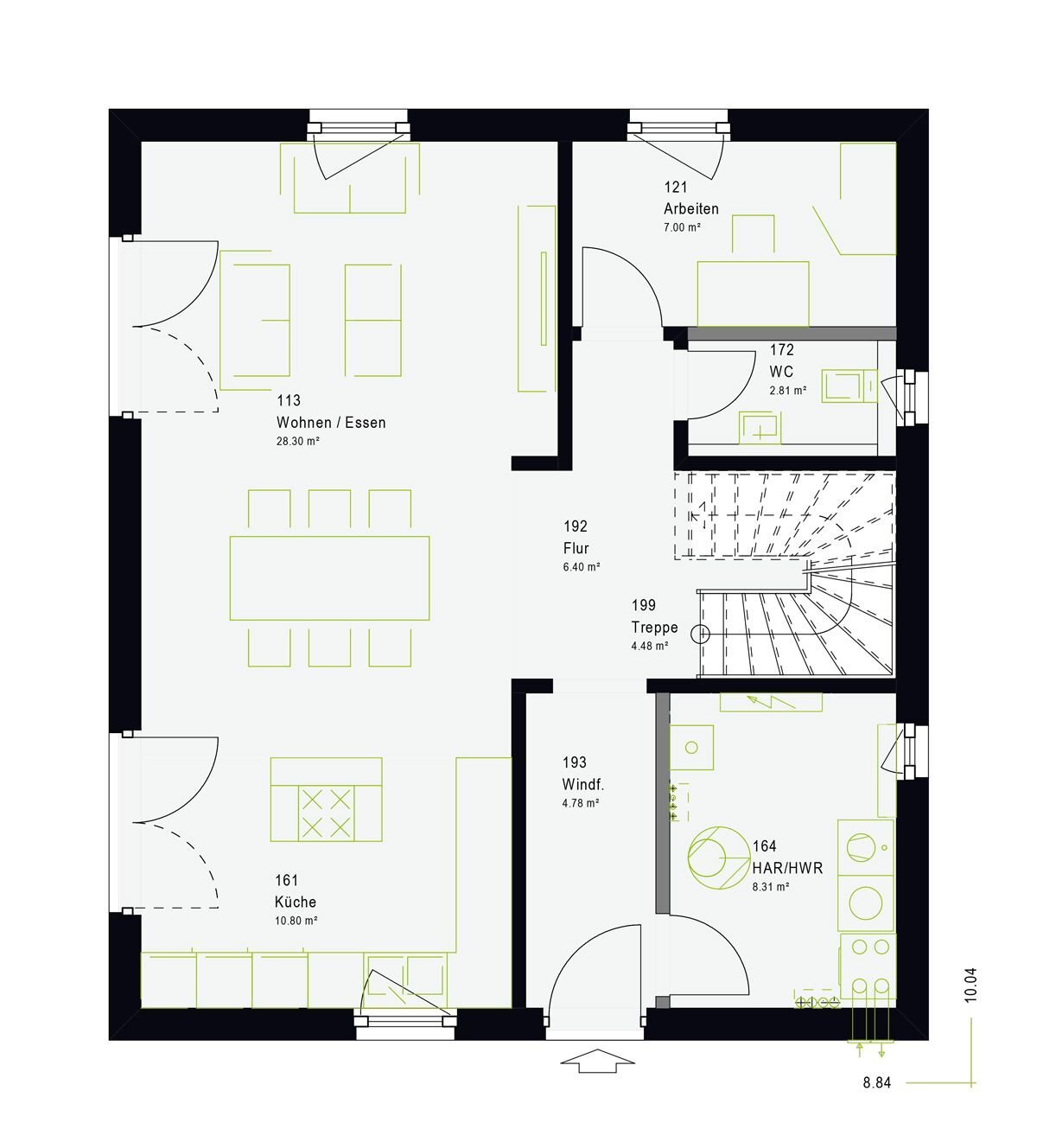 Einfamilienhaus zum Kauf 406.246 € 5 Zimmer 144,6 m²<br/>Wohnfläche 650 m²<br/>Grundstück Furth Furth im Wald 93437