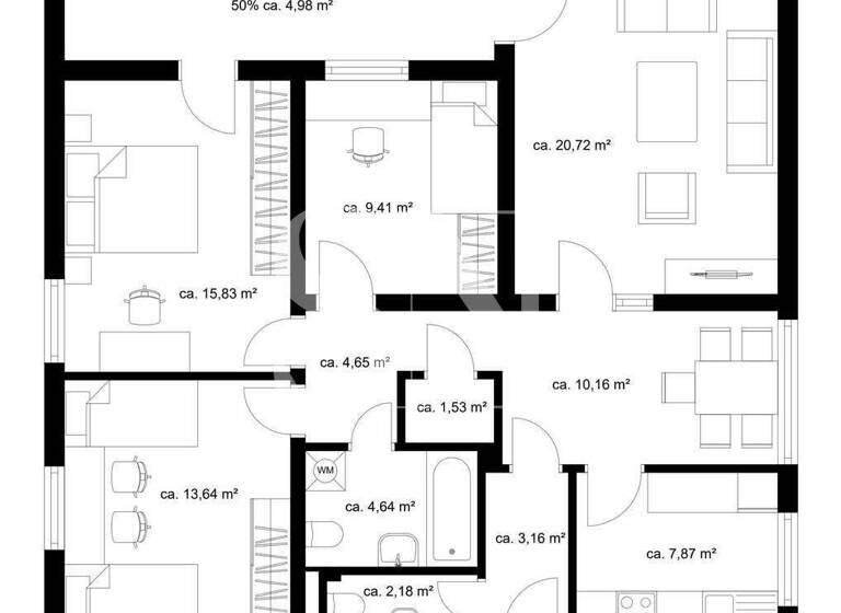 Wohnung zum Kauf 289.000 € 4 Zimmer 95,8 m² 3. Geschoss frei ab 31.08.2026 Forchheim 91301