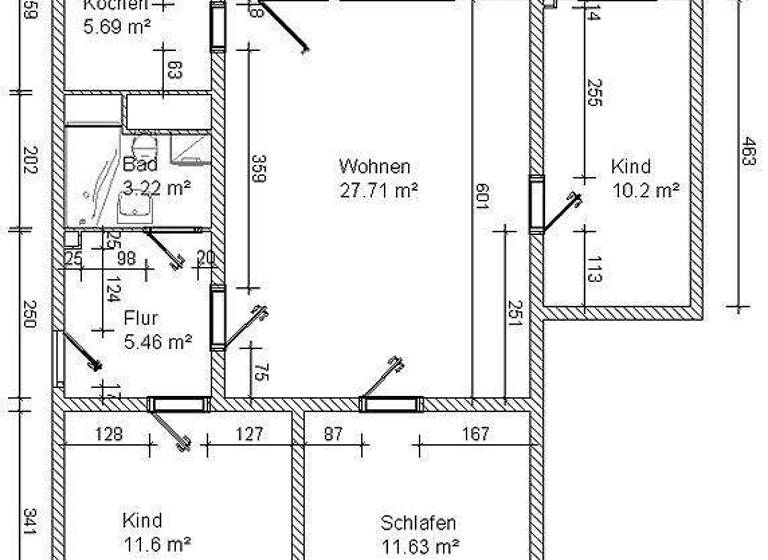 Wohnung zur Miete 510 € 4 Zimmer 80,6 m² frei ab sofort Albert-Schweitzer-Ring 73 Wilkau-Haßlau 08112
