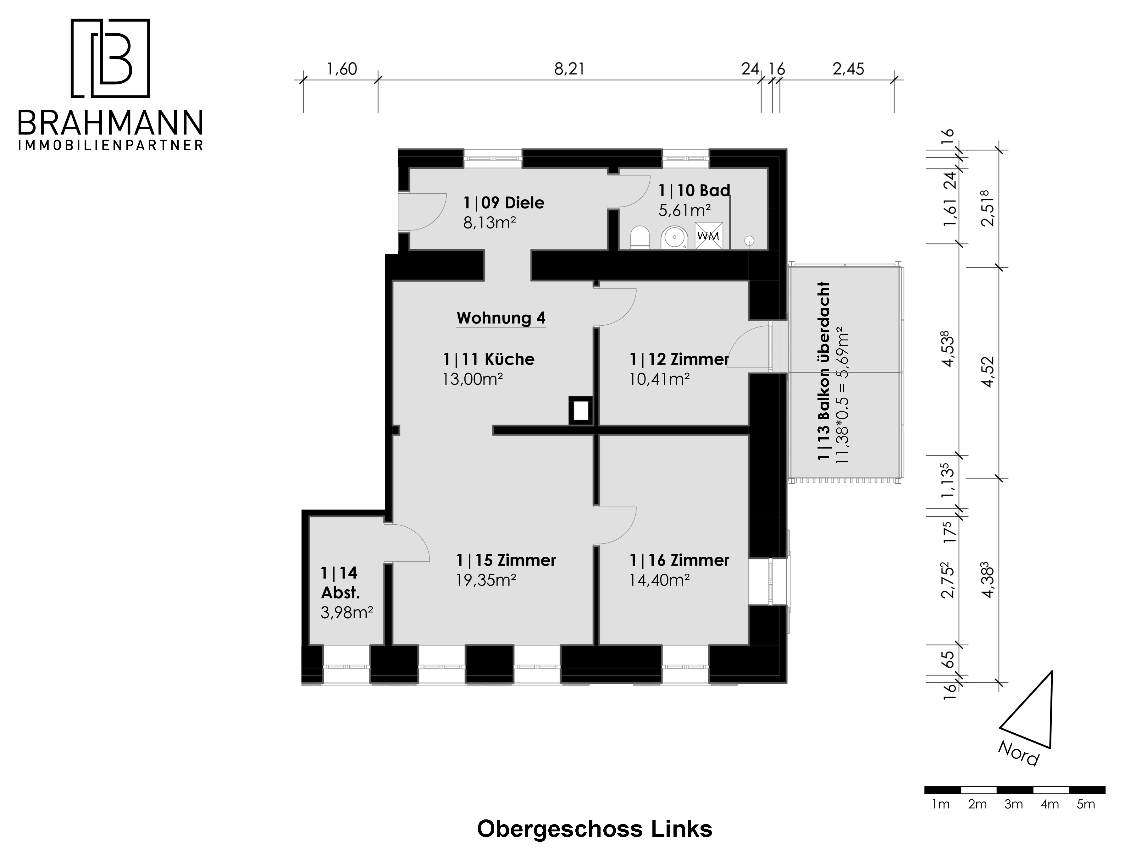 Wohnung zum Kauf provisionsfrei 269.000 € 3 Zimmer 80,6 m²<br/>Wohnfläche 2.<br/>Geschoss Schaffhauserstr. 57 Tiengen Waldshut-Tiengen 79761