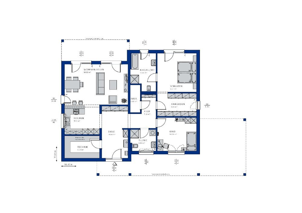 Bungalow zum Kauf 517.473 € 4 Zimmer 146 m²<br/>Wohnfläche 825 m²<br/>Grundstück Heyrothsberge Heyrothsberge 39175