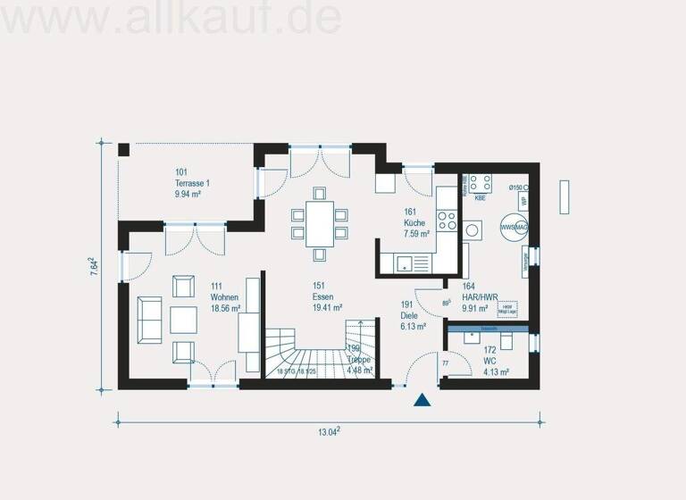 Einfamilienhaus zum Kauf 542.700 € 4 Zimmer 159 m² 539,7 m² Grundstück Pyrbaum 90602
