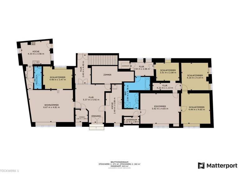 Mehrfamilienhaus zum Kauf 99.000 € 13 Zimmer 360 m² 1.351 m² Grundstück Buttstädt 99628