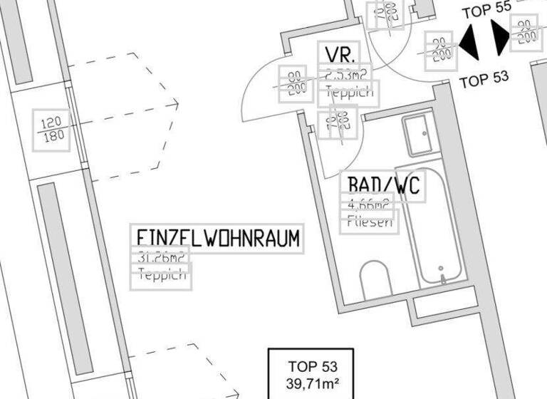 Studio zur Miete 715 € 1 Zimmer 39,7 m² Wien 1050