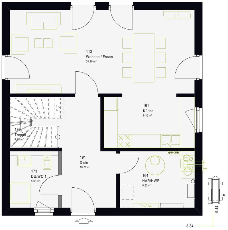 Einfamilienhaus zum Kauf provisionsfrei 347.169 € 5 Zimmer 127 m²<br/>Wohnfläche 1.045 m²<br/>Grundstück Hülzweiler Schwalbach 66773