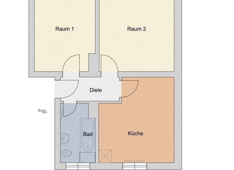 Studio zur Miete 530 € 2 Zimmer 46,2 m² Am Heck 5 Travemünde Lübeck 23570