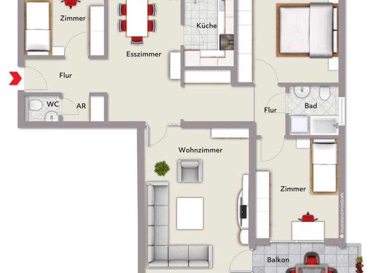 Wohnung zum Kauf 198.000 € 4,5 Zimmer 96 m²<br/>Wohnfläche ab sofort<br/>Verfügbarkeit Weißenburg Weißenburg 91781