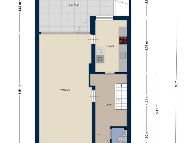 Reihenmittelhaus zum Kauf 599.000 € 4 Zimmer 108 m² 261 m² Grundstück Lövenich Köln 50859
