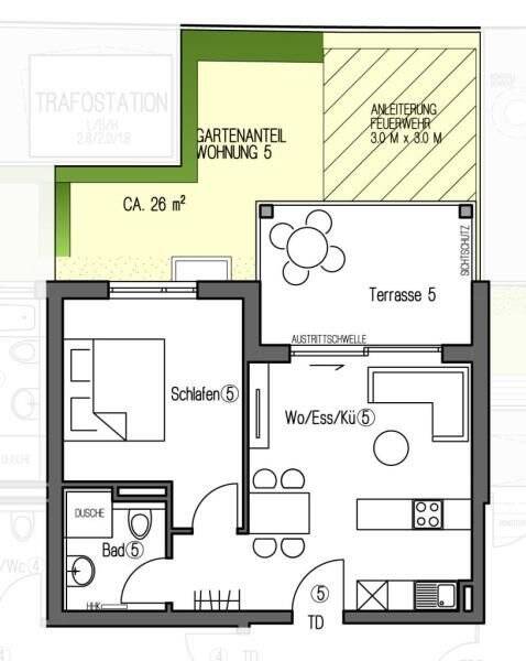Wohnung zum Kauf provisionsfrei 289.900 € 2 Zimmer 47,4 m²<br/>Wohnfläche Beethovenstraße 64 Ost Ludwigsburg 71640