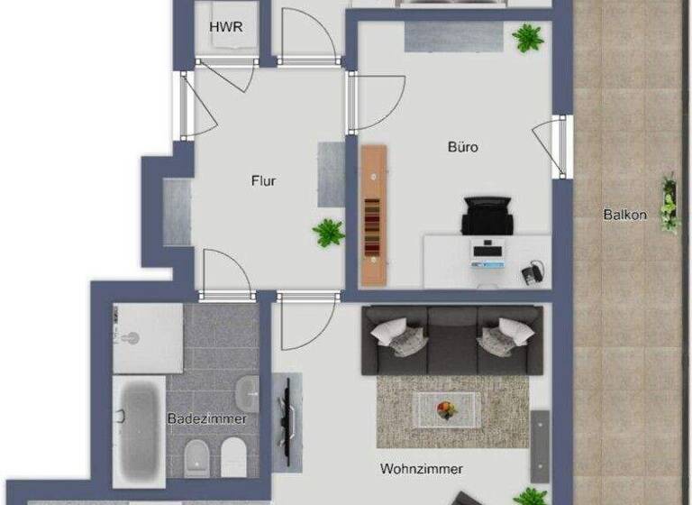 Penthouse zur Miete 1.090 € 3 Zimmer 87,3 m² 3. Geschoss frei ab sofort Hundsmühlen I Hundsmühlen 26203