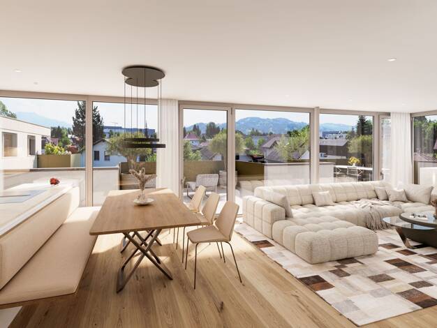 Penthouse zum Kauf - Erstbezug provisionsfrei als Kapitalanlage geeignet 820.888 € 4 Zimmer 94,9 m² Mühlwasen 73 Fußach 6972