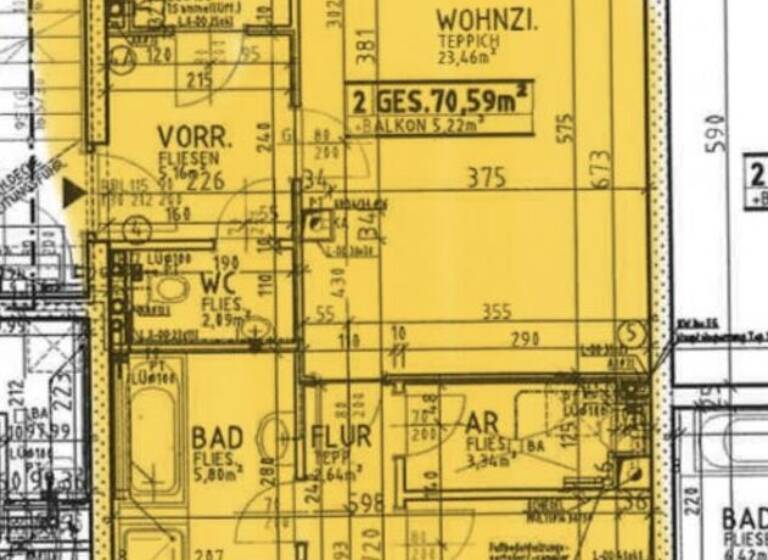 Wohnung zum Kauf 300.000 € 3 Zimmer 70,6 m² 1. Geschoss Leobersdorf 2544
