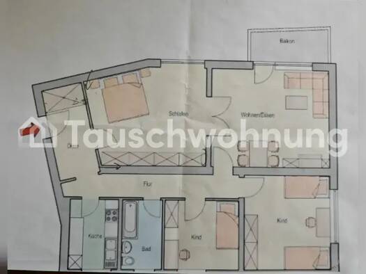 Wohnung zur Miete Tauschwohnung 974 € 4 Zimmer 104 m² 5. Geschoss Düsseltal Düsseldorf 40237